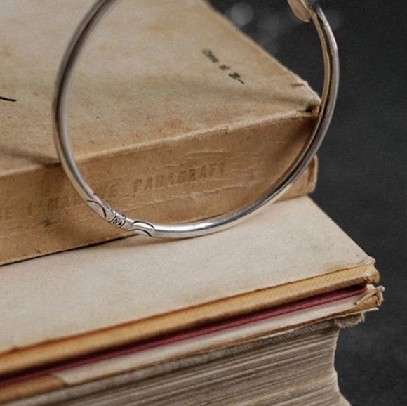 NEW Peacock Sterling Silver Feather Open Bracelet - Picture 12 of 15